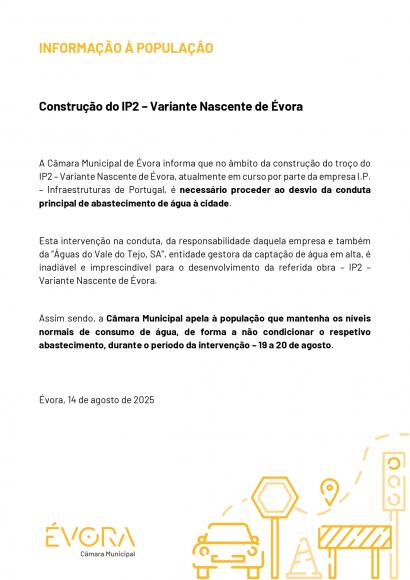 Informação à população