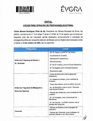 Edital - Propaganda Eleitoral Edital 